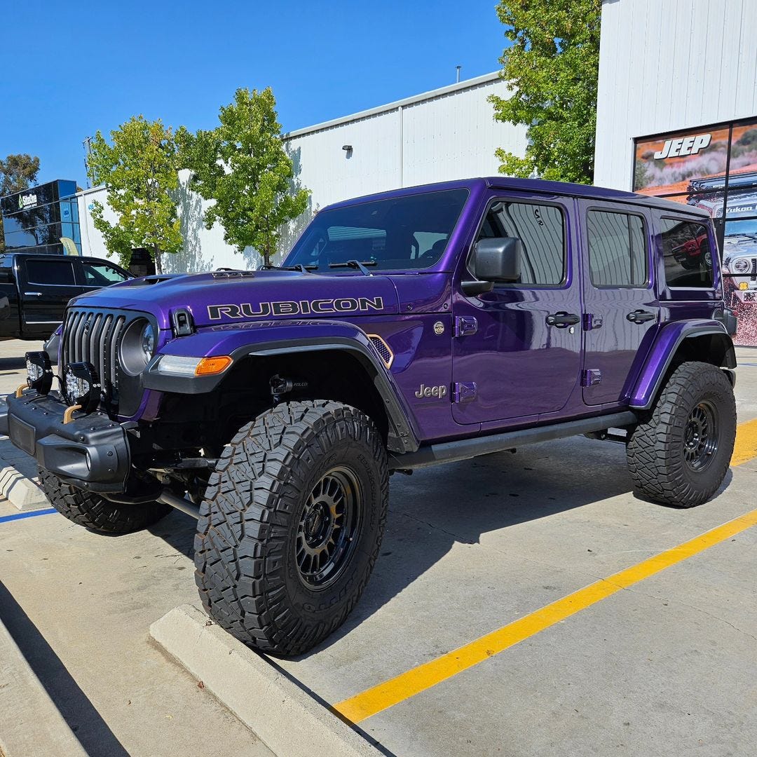 2024 Purple Jeep Wrangler JLU EC