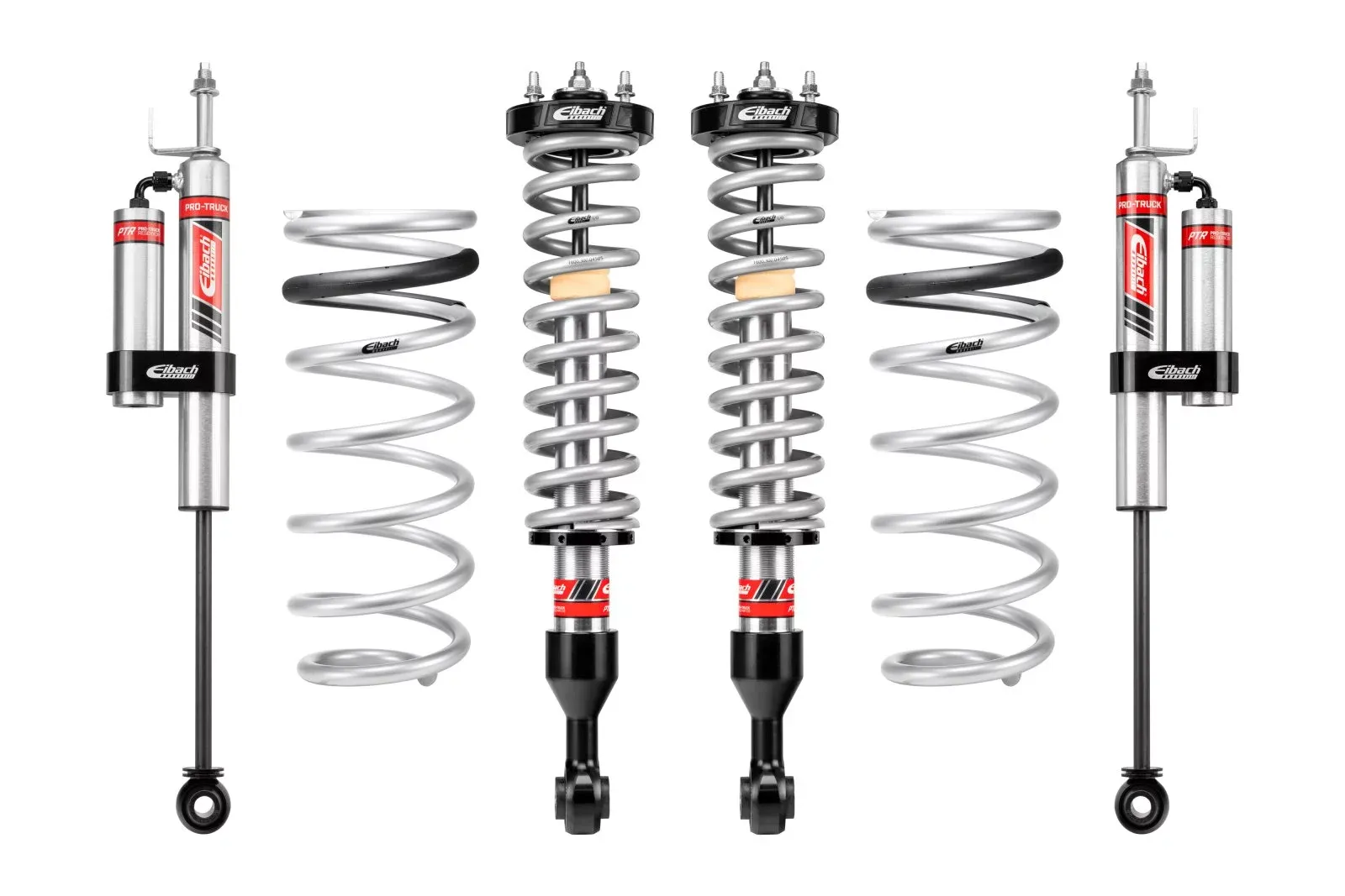 Pair of Front Coilovers + Rear Reservoir Shocks + Rear Springs