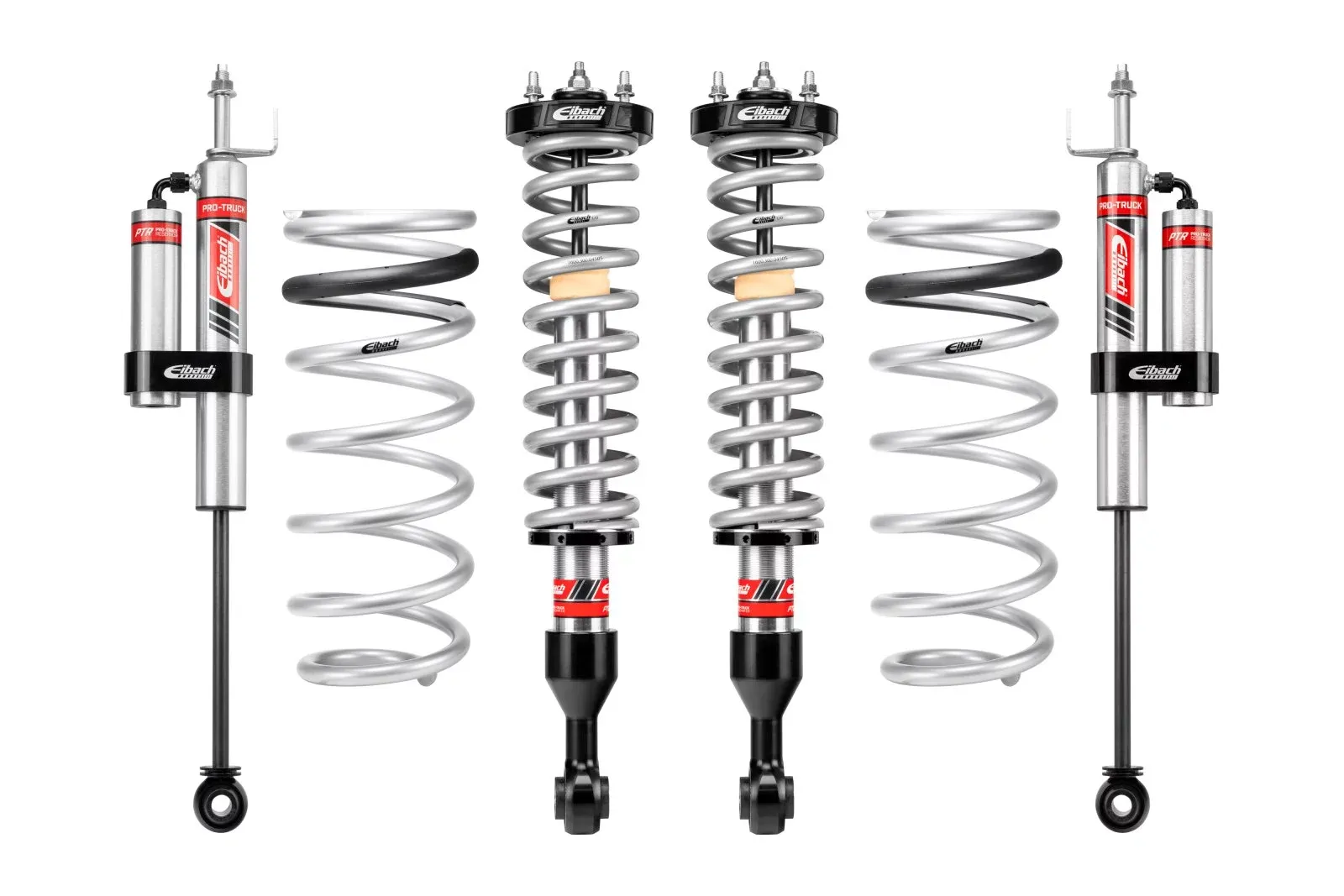 Pair of Front Coilovers + Rear Reservoir Shocks + Rear Springs