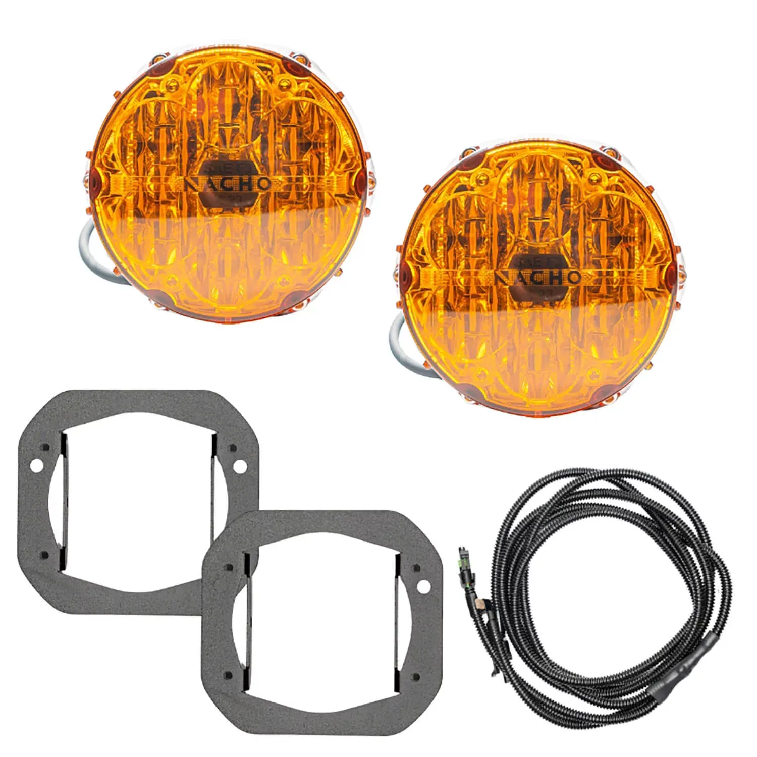 NACHO SAE Only Amber Plug N Play Fog Light Kit
