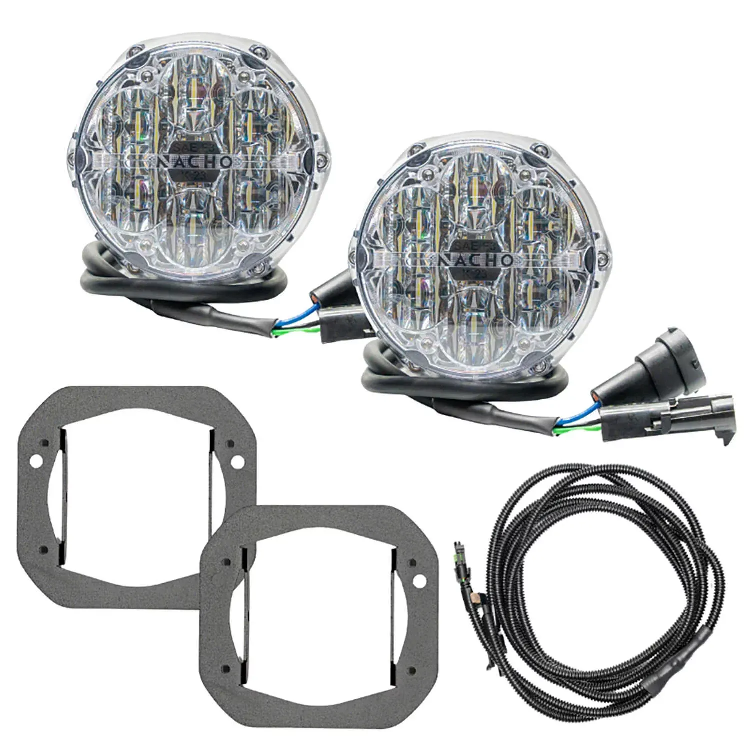NACHO SAE Only White Plug N Play Fog Light Kit