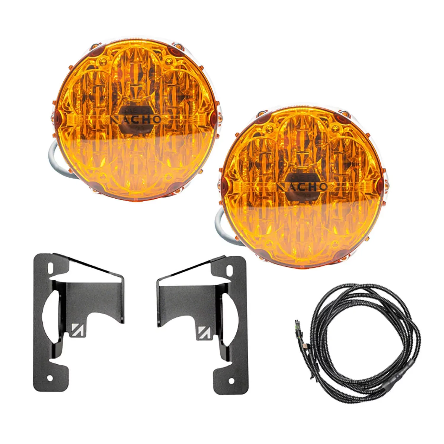 NACHO SAE Only Amber Plug N Play Fog Light Kit