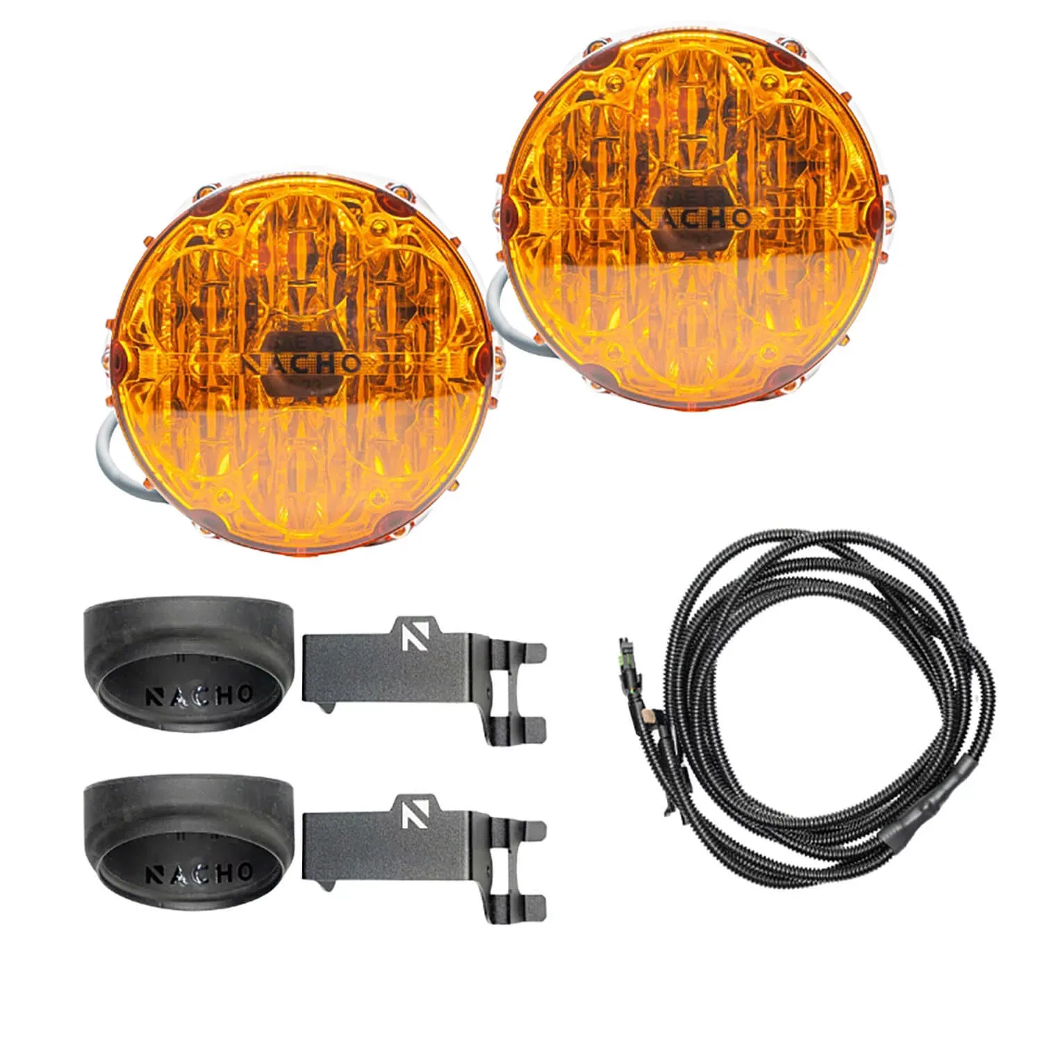 NACHO SAE Only Amber Plug N Play Fog Light Kit