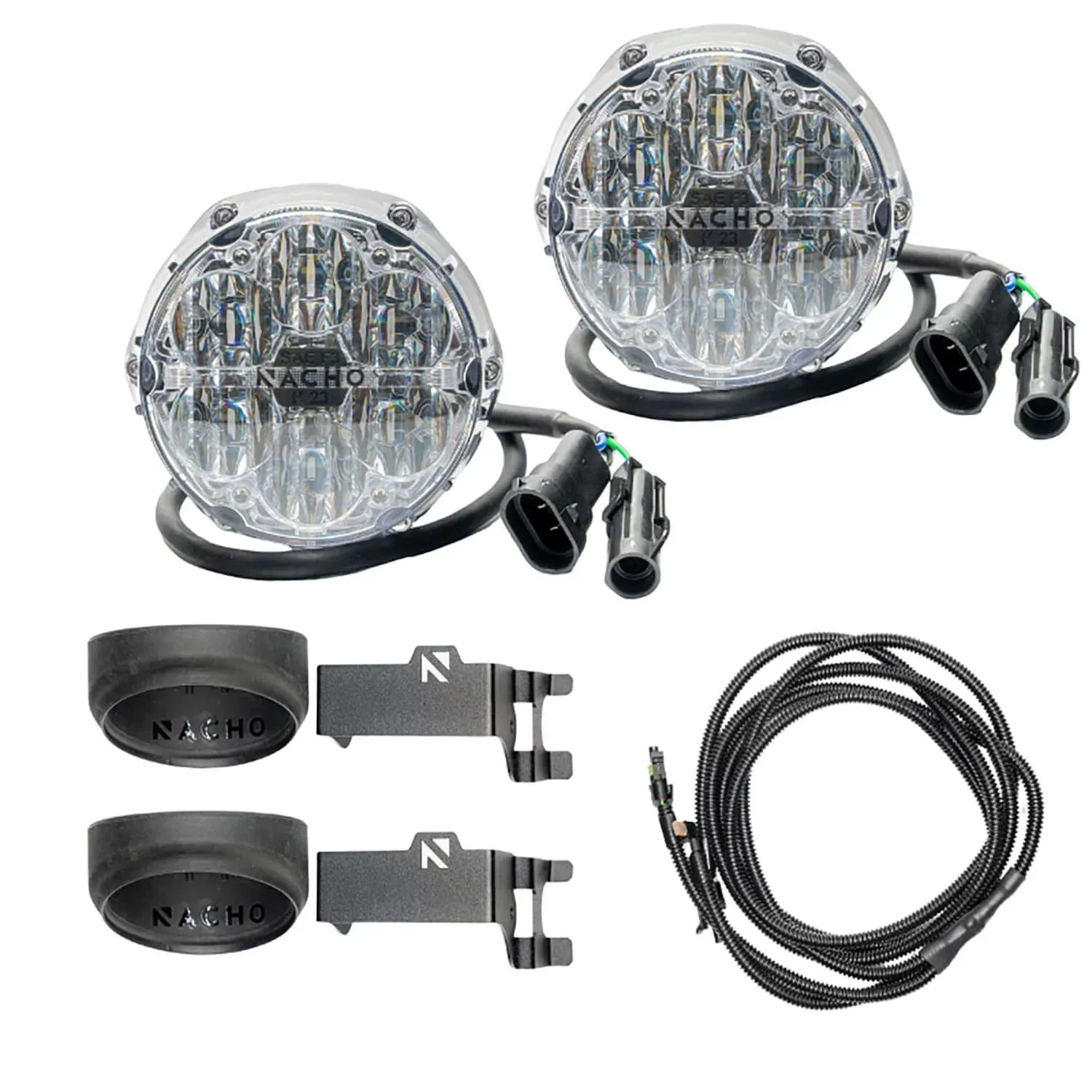NACHO SAE Only White Plug N Play Fog Light Kit